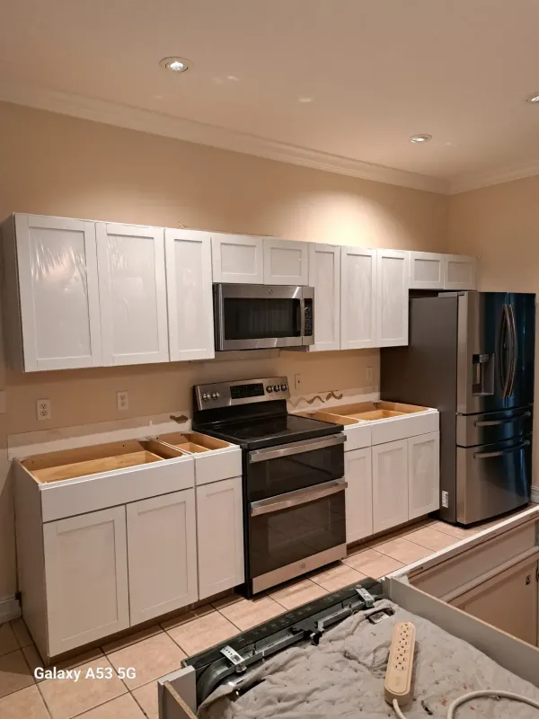 Cabinet install — after