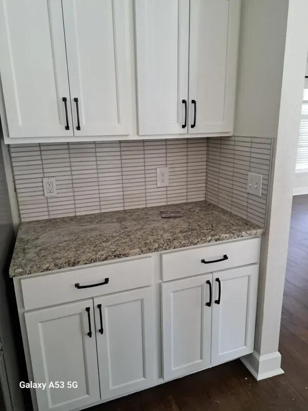 Tile backsplash — after