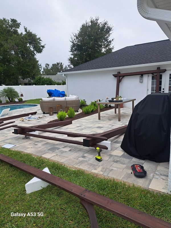 Pergola Build was planned