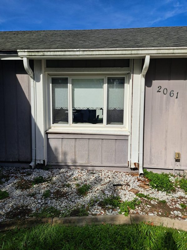 Before — Window trim repair - window 1
